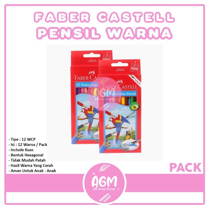 

Hemat Pensil Warna Faber Castell 12L Warna Watercolour Trendi