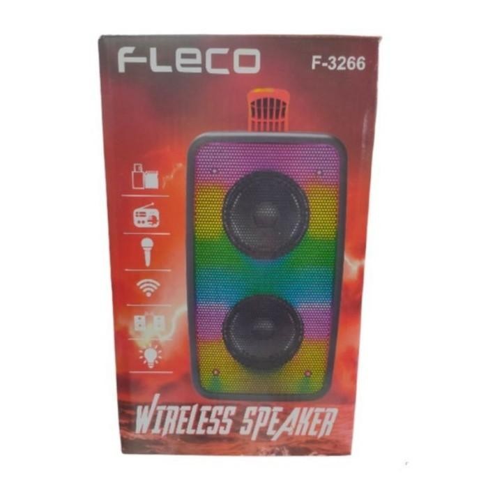 SPEAKER KARAOKE FLECO F-6581/6582 BONUS MIC / SPEAKER BLUETOOTH FLECO