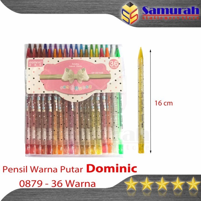 

Gaya Pensil Warna Putar Fancy 36 Warna Panjang / Pencil Twist 36 Colors Limited