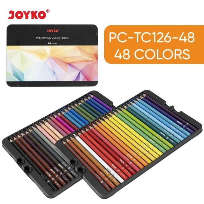 

Unik Pensil Warna Joyko Cp-Tc126 Premium Oil Color Pencil - 48 Warna Terlaris