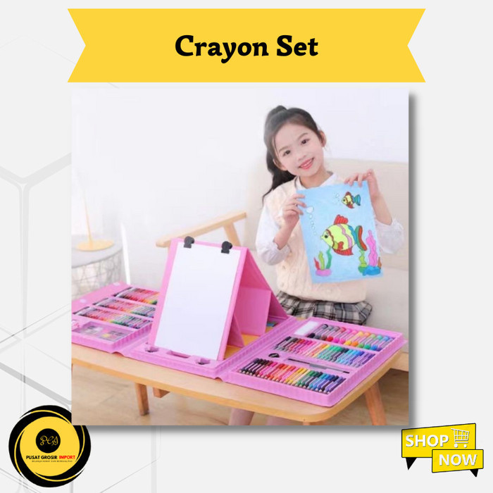 

Trendi Krayon Set Pensil Warna Alat Mewarnai Anak Crayon Set 208 Pcs Sale!!!