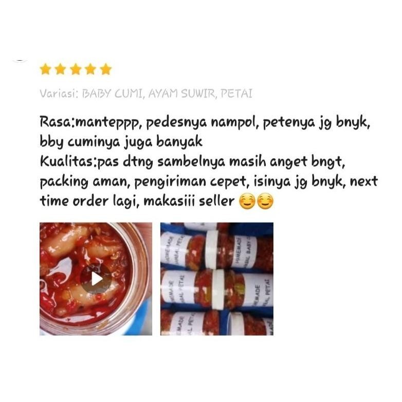

SALE PRODUK Sambal Cumi/Sambal Udang/ Sambal Petai/petai/Sambal Ayam Suwir/ /Sambal teri /sambal jengkol 150gr TERLARIS