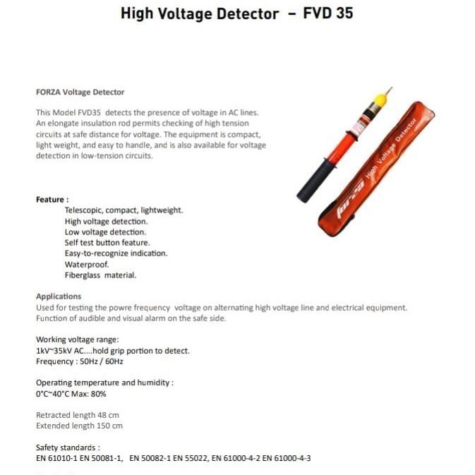 High Voltage Detector Forza Sampai 35 Kv
