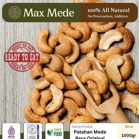 

New Sale Max Mede - Snack Kacang Mede Rasa Original 1000Gr /Cemilan Siap Makan Original
