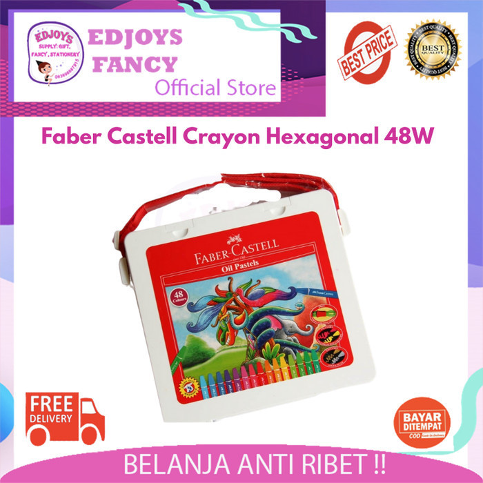 

Mantap Crayon / Krayon Faber Castell Oil Pastel Hexagonal 48 Warna Trendi
