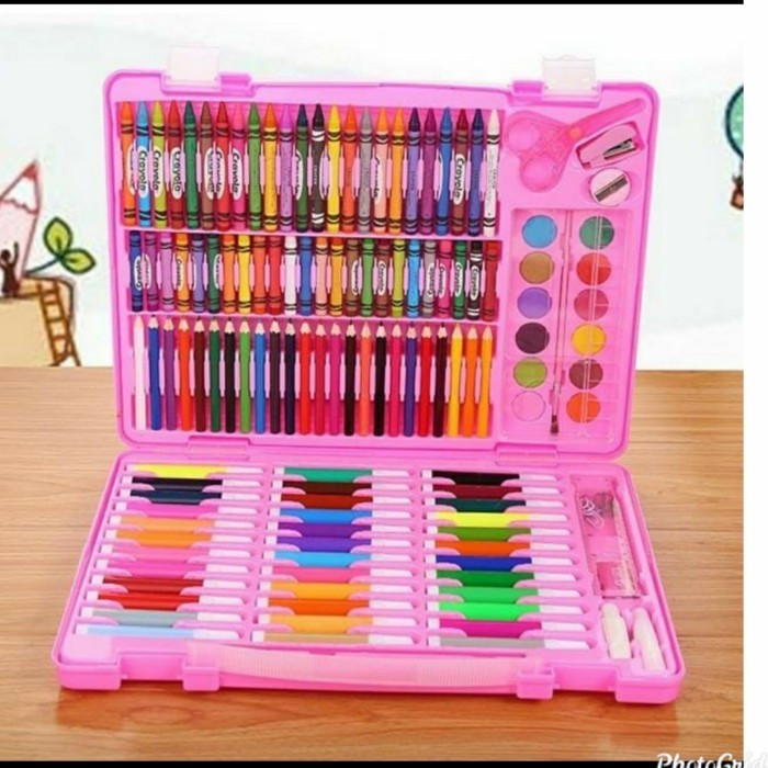 

Trendi Kalea. Crayon Set Isi 150 Pc ( Free Bubble Dan Paking Dus ) Berkualitas
