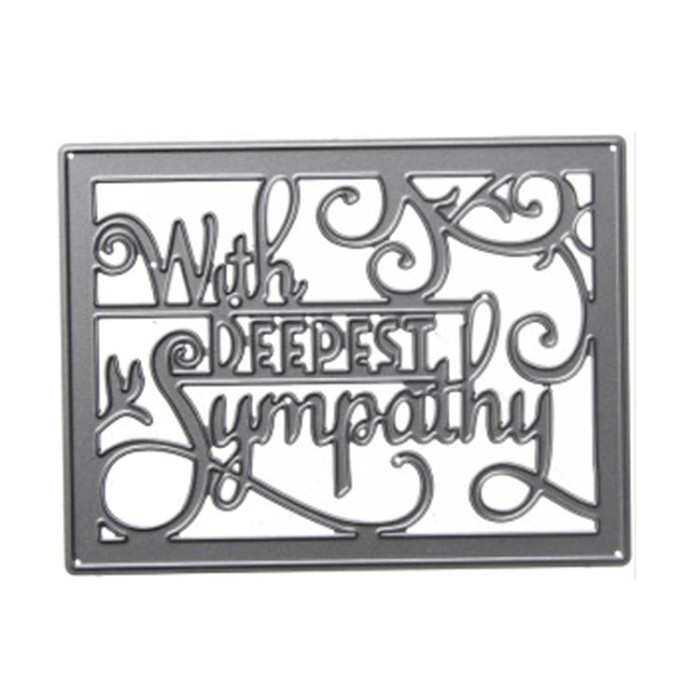 

CUTTING DIES - PHRASES "WITH DEEPEST SYMPATHY