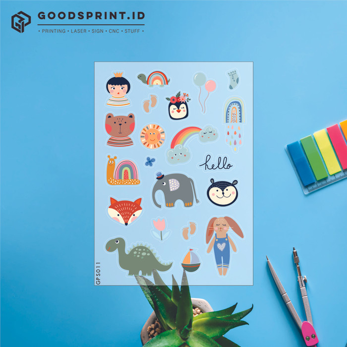 

#####] STIKER SHEETS A6 Stiker Pack Waterproof Stiker Deco Tumbler Lucu