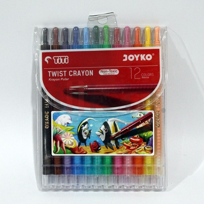 

Mudah Twist Crayon / Crayon Putar Titi 12 / 24 Warna Berkualitas