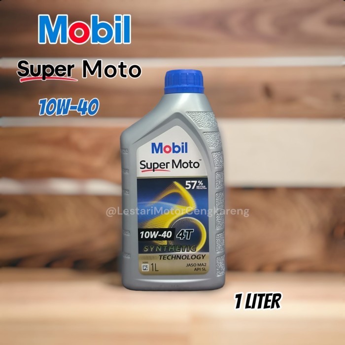 Best Oli Mobil Motor 1 Liter Supermoto 10W40 Satria Fu Vixion R15 Synthetic Gratis Ongkir