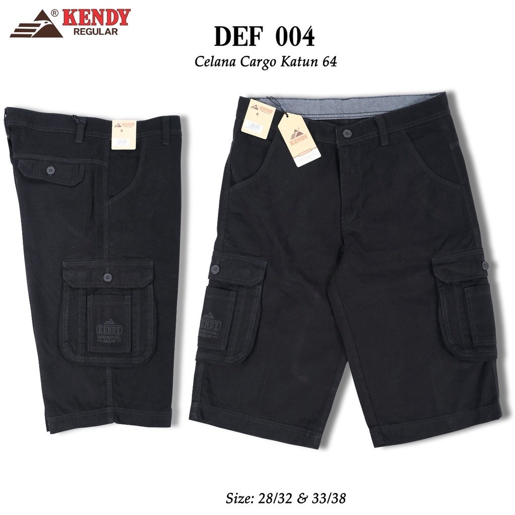 PREMIUM DRILL Celana Cargo Pendek Pria Merk Kendy Reguler Original Cargo