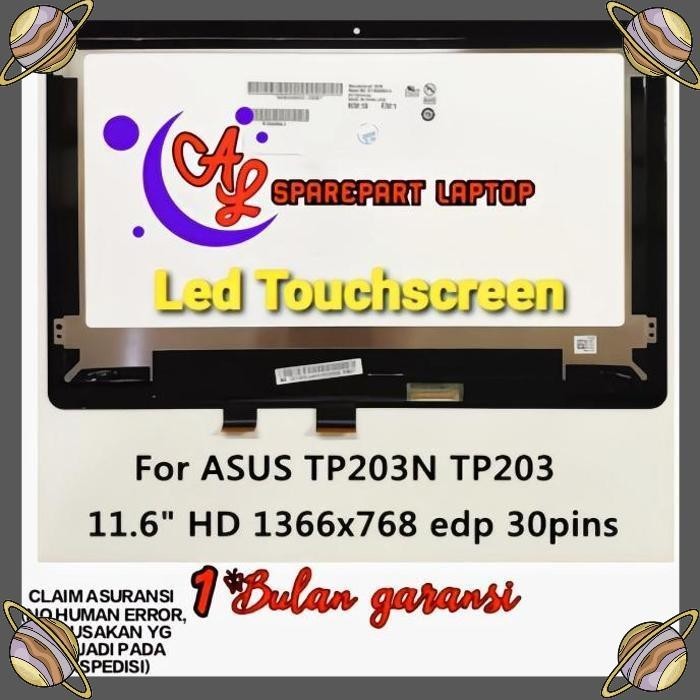 [als] led lcd layar laptop asus touchscreen asus tp203n tp203