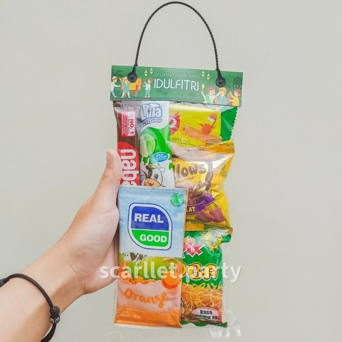 

Goodie Bag Bingkisan Lebaran Snack Anak Tas Makanan Cemilan Susu Souve 043