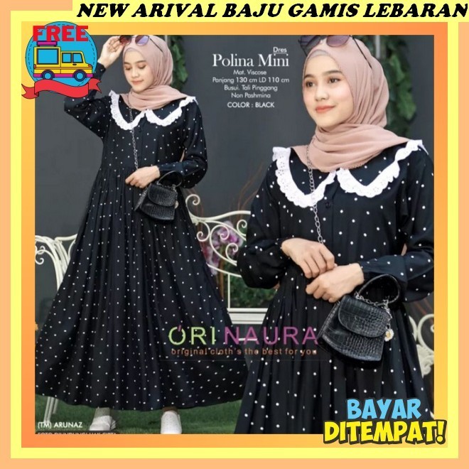 Lafreya Cleome Gamis Fairy Import Organza Bordir Gamis Dress Wanita Mewah Terbaru Pesta Kondangan Ba