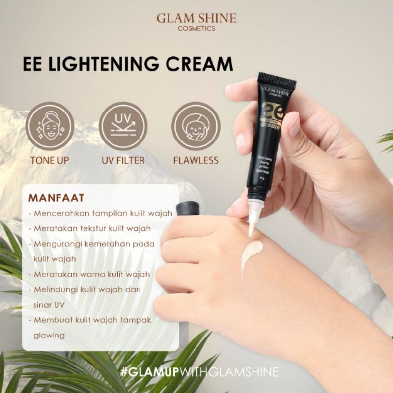 [ONLINE EXCLUSIVE] Glamshine EE Leghtening Cream Glamshineofficial Glamshine official store Glam