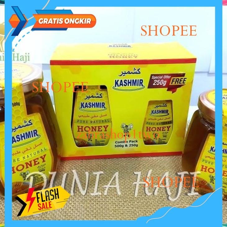 

MADU ASLI KASHMIR COMBO PACK 500GR + 250GR PURE NATURAL HONEY KASHMIR HIGHT CLASS PRODUK !!