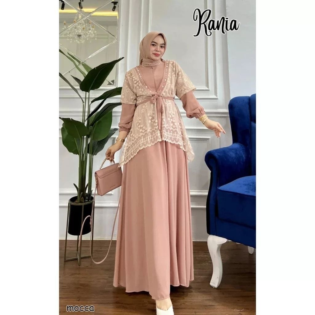 Gamis Wanita Terbaru 2024 Games 3In1 Simpel Baju Muslim Remaja Setelan Ghamis Dewasa Jumbo Mewah Dre
