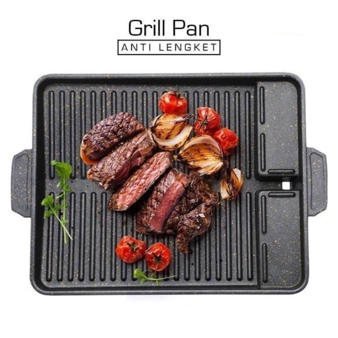 Panggangan Bbq Anti Lengket Grill Pan Kualitas Premium