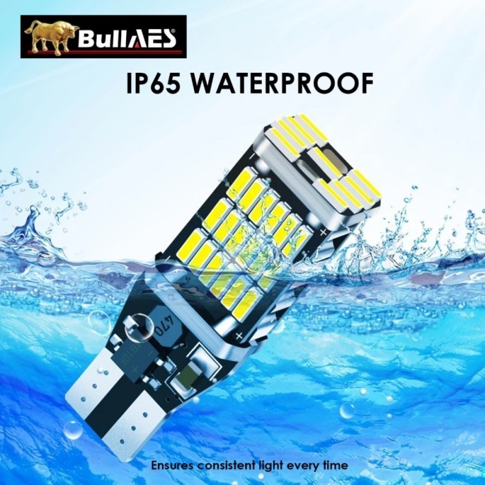 Best Lampu Led T10 Premium 45 Led Sepasang Merk Bullaes - Putih Gratis Ongkir