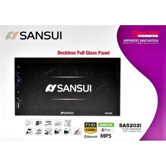 Best Double Din Head Unit Sansui Sa5202I Deckless 7 Inch - 16 Band Eq Gratis Ongkir
