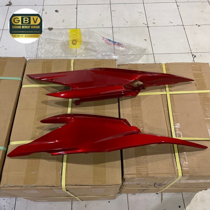 Cover Body Vario 125 Techno Merah Maroon Kap Samping Kiri Kanan Rangka Gratis Ongkir