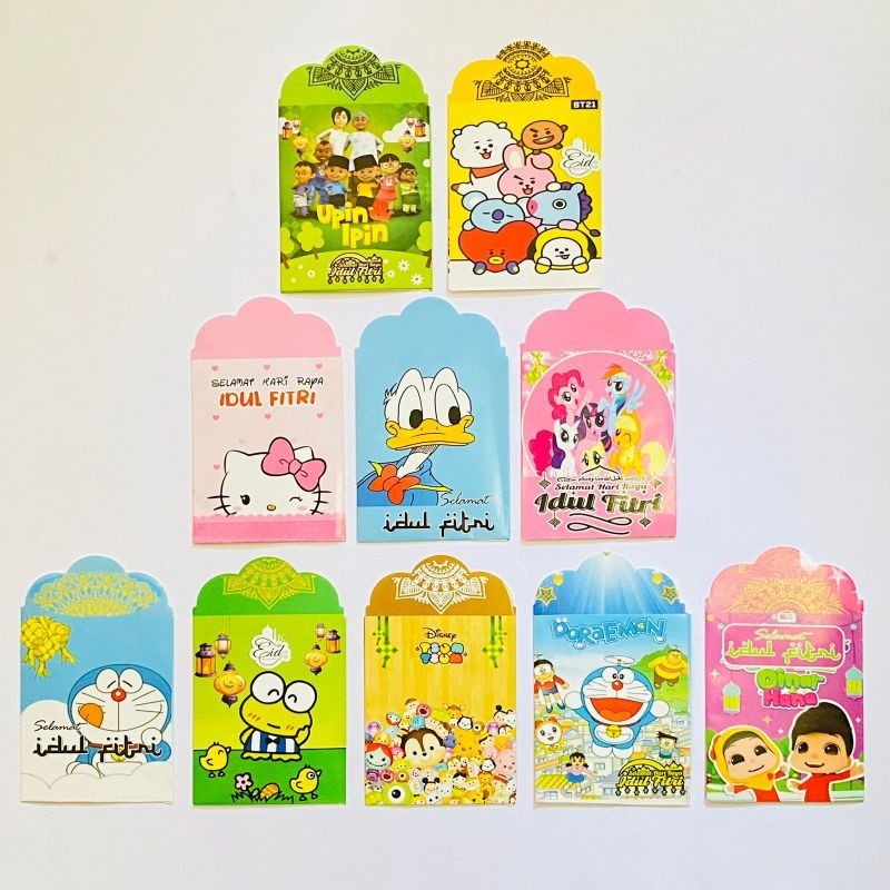 

Amplop Lebaran Kartun Murah Isi 10pcs Ukuran Medium Siap Pakai