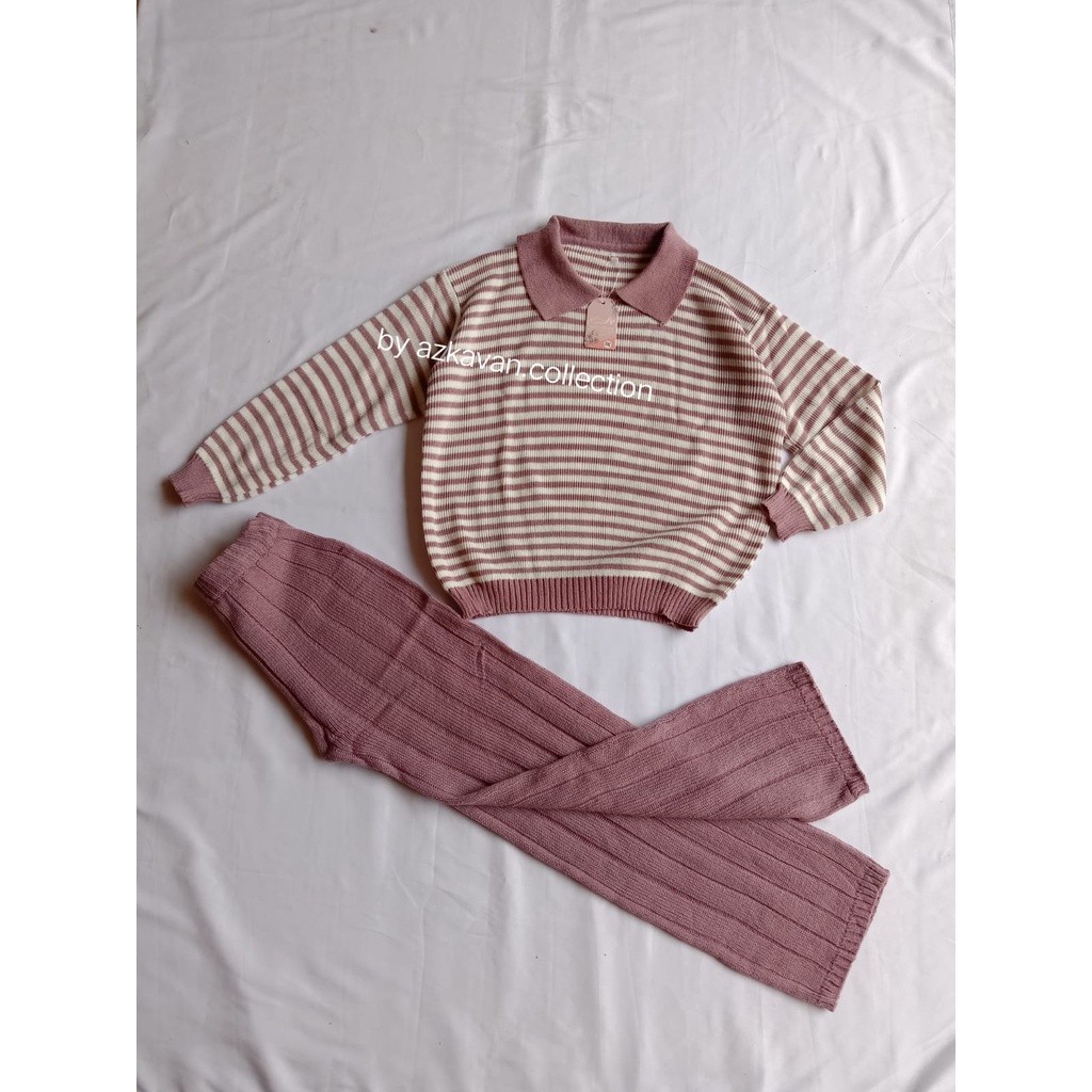 [THE NEWEST COLLECTIONS] ONE SET/ set anak perempuan BLASTER set celana kulot anak usia