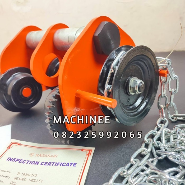 GEAR TROLLEY 2 TON 3 METER NAGASAKI ORIGINAL TROLLEY 2 TON