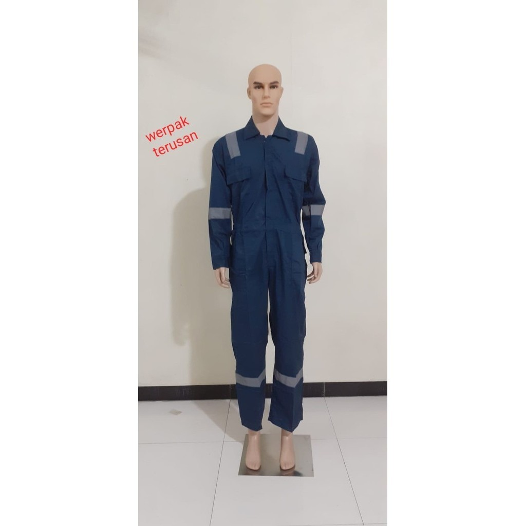 WEARPACK BAJU SAFETY CONVERALL BIRU DONGKER