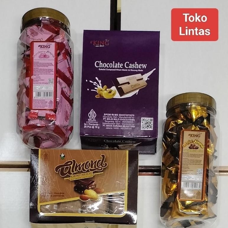 

CR - Aneka Cokelat Kacang Bonibol d'King 1 dus isi 4 Toples TERLARIS