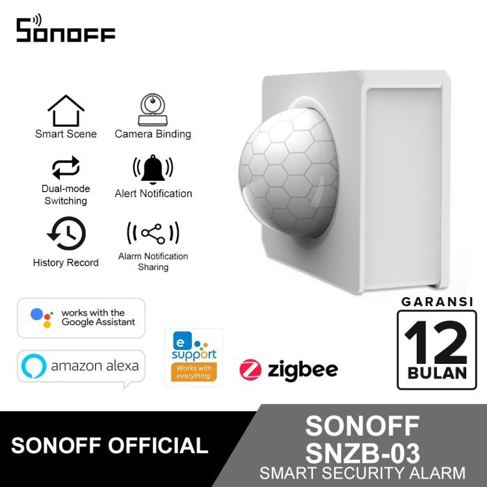 Sonoff Smart Motion Sensor zigbee SNZB03 Sensor Gerak Smart Home IOT