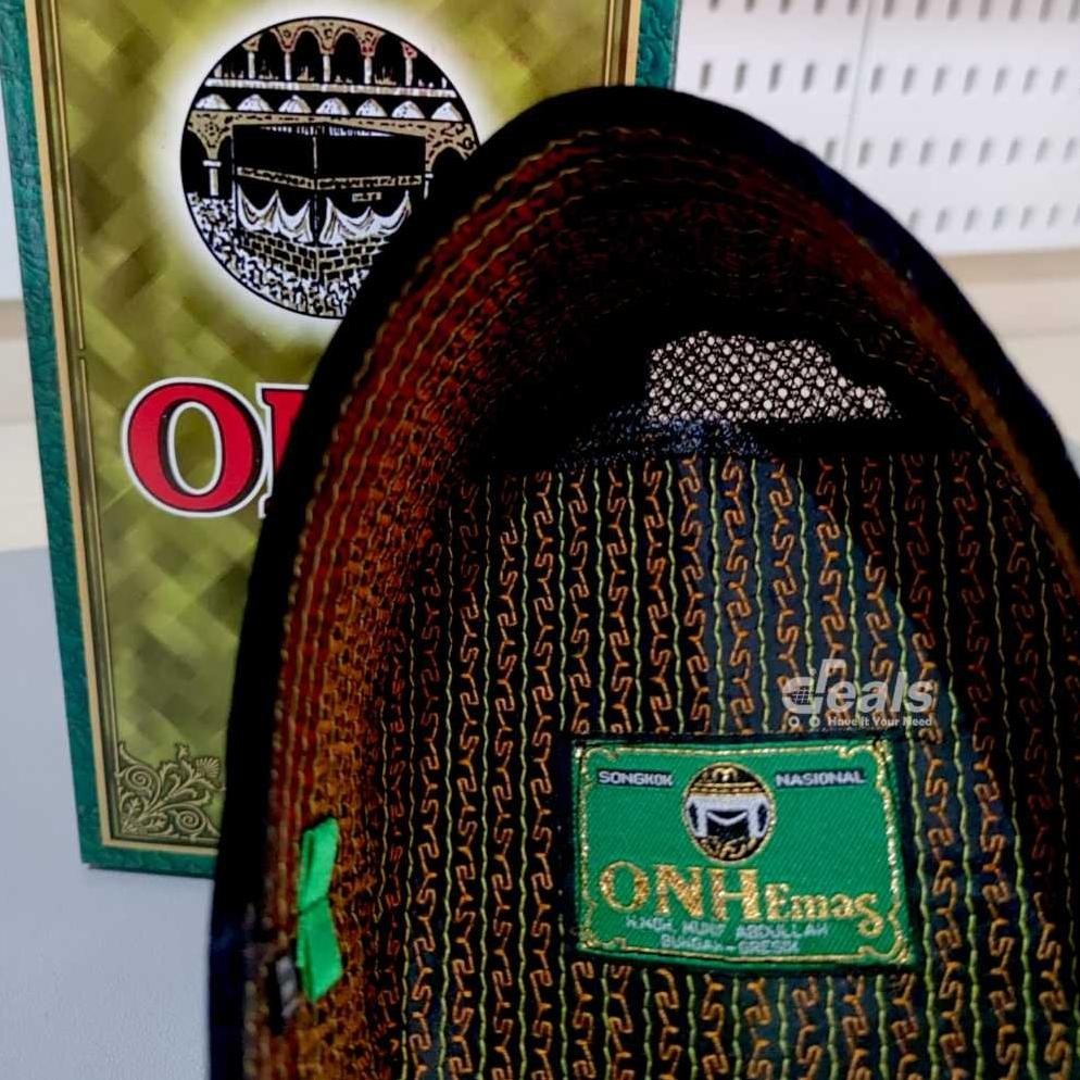 PECI SONGKOK HITAM ONH EMAS BARU