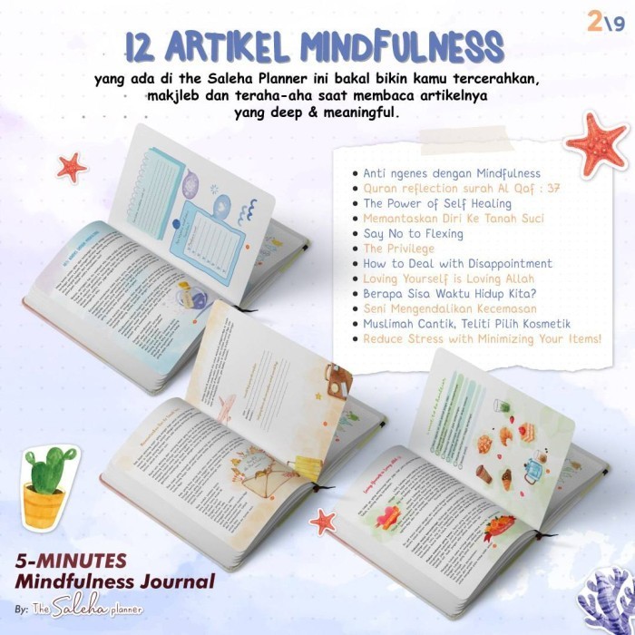 

BARANG TERLARIS Buku Agenda Planner The Saleha Planner : 5 MINUTES MINDFULNESS JOURNAL