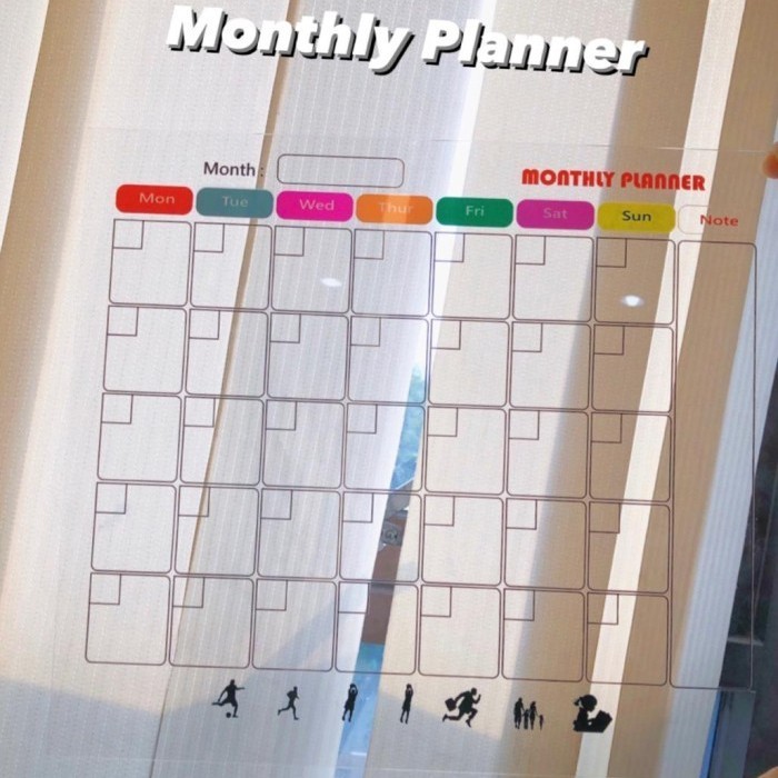 

BARANG TERLARIS ACRYLIC DAILY PLANNER / AKRILIK HARIAN MONTHLY WEEKLY