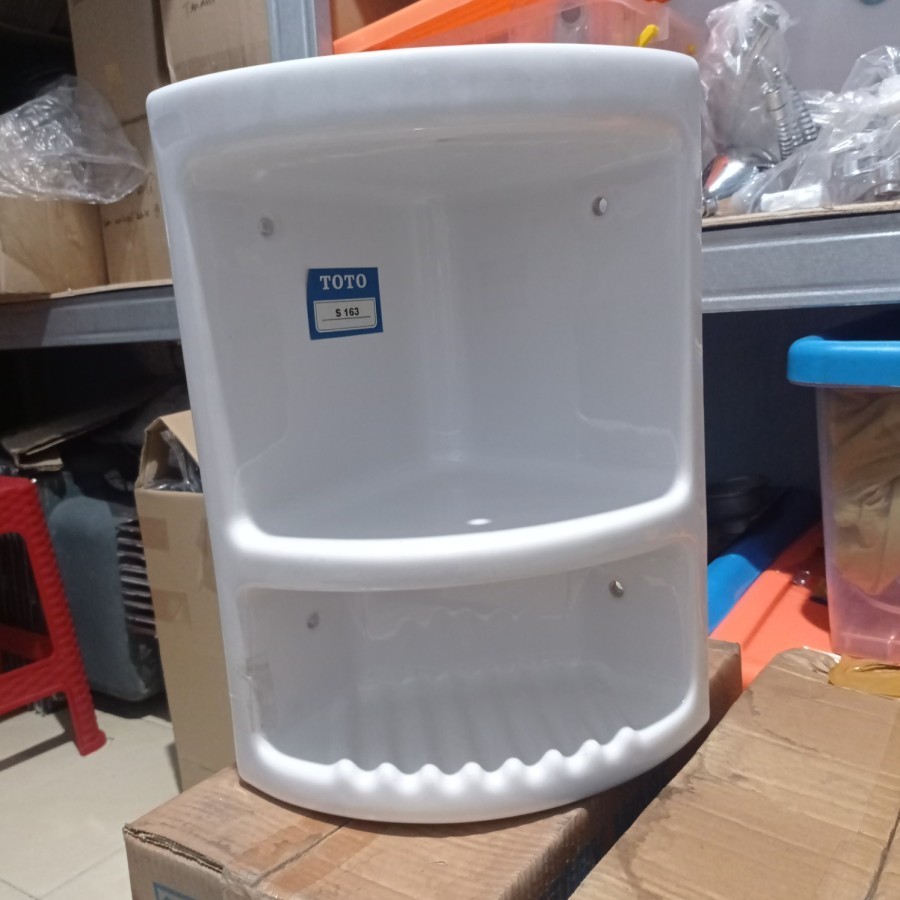 Tempat Sabun Sudut Kamar mandi TOTO S 163 Bahan Kramik