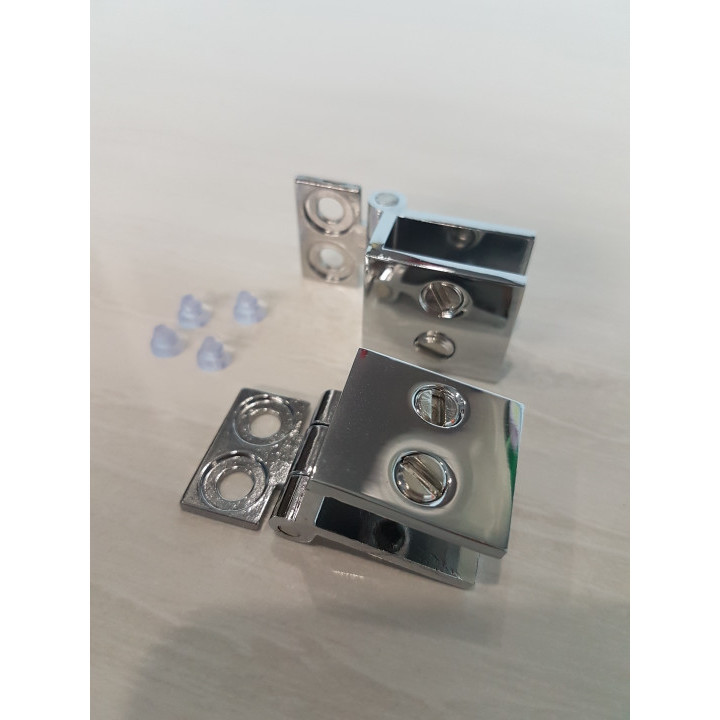 Engsel Jepit KACA ke KAYU / Engsel Pintu Kaca Lemari Etalase