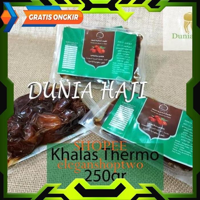 

KURMA KHALAS THERMO 250GRAM KURMA KHOLAS THERMO PREMIUM DATES HIGHT QUALITY PRODUK !!