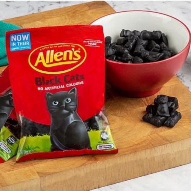 

Allens Black Cat Allen's Aniseed Licorice Candy Permen Australia