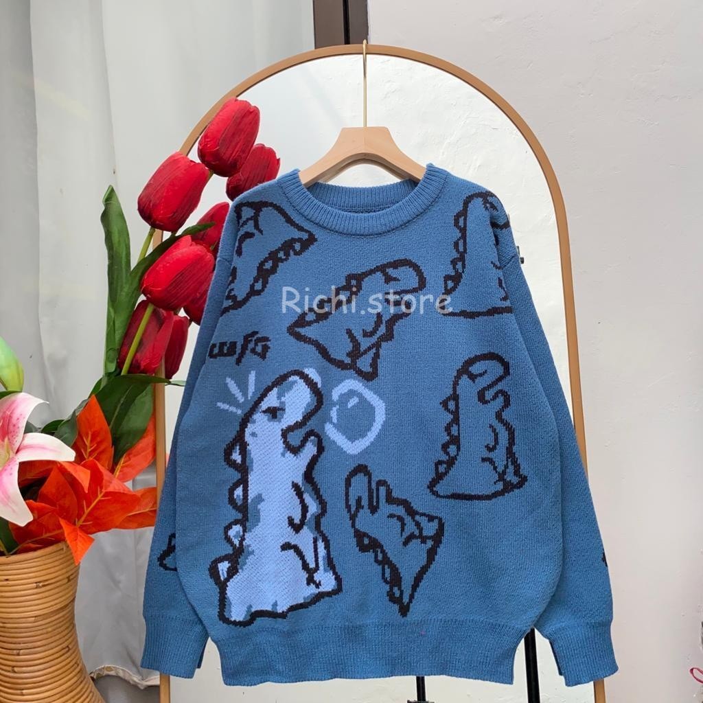 [COLD COLLECTIONS] DINO OVERSIZE SWEATER RAJUT UNISEX