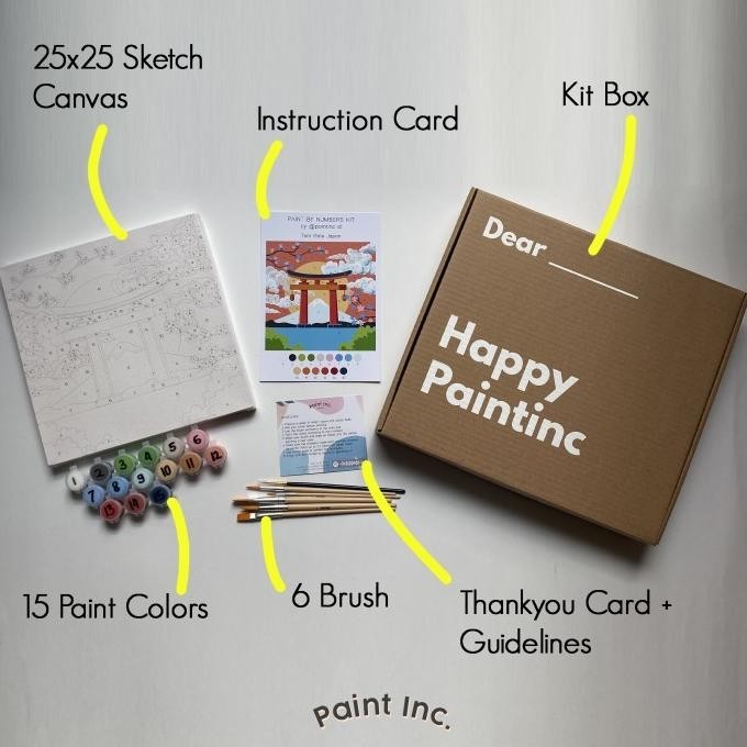 

Paint by Numbers Kit: Kyoto | Painting Kit | Gift |Hampers