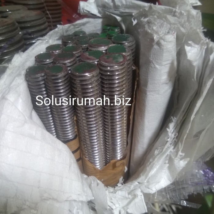 Buruan beli] AS DRAT FULL SS M6 STAINLESS AS BAUT STUDBOLT 6MM PERCM