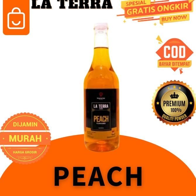 

SYRUP PEACH LA TERRA MINUMAN KEKINIAN SIRUP RASA PERSIK BAHAN CAFFE