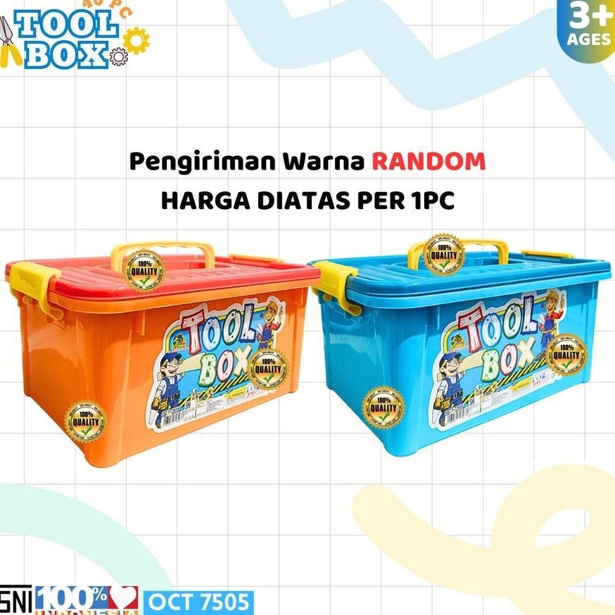 Mainan Anak Tool Box Set Oct / Peralatan Pertukangan Set / Peralatan Bengkel