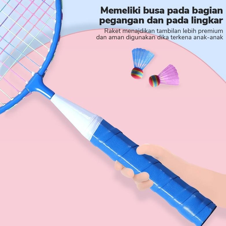 Raket Bulutangkis/ Raket Badminton Anak Mainan Raket Bulutangkis Anak Untuk Usia 3-6-12 Tahun Untuk 