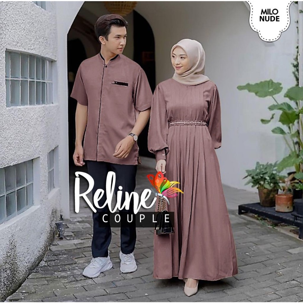 Gamis Couple Suami Istri 2024 Sarimbit Ibu Dan Anak Baju Sarimbitan Wanita Bju Capel Dress Perempuan