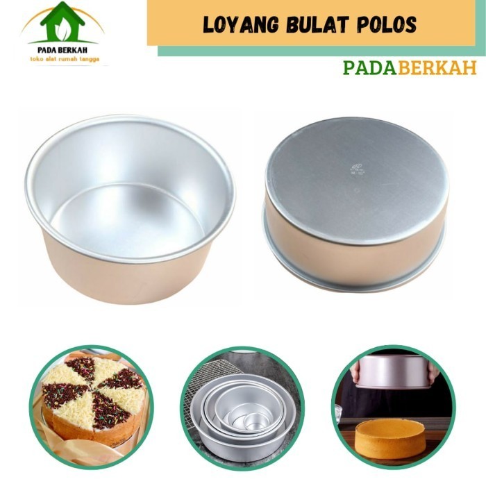 

Loyang Kue Bulat Lingkaran Polos Kue Lu Tart Bahan Alumunium