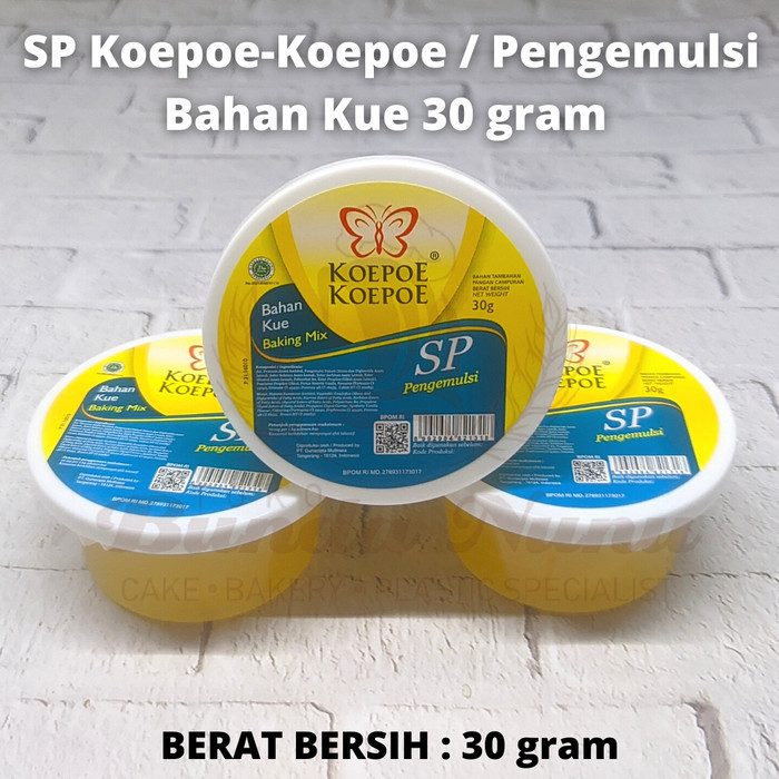 

Sp Koepoe-Koepoe Pengemulsi Bahan Kue Sp 30 Gr