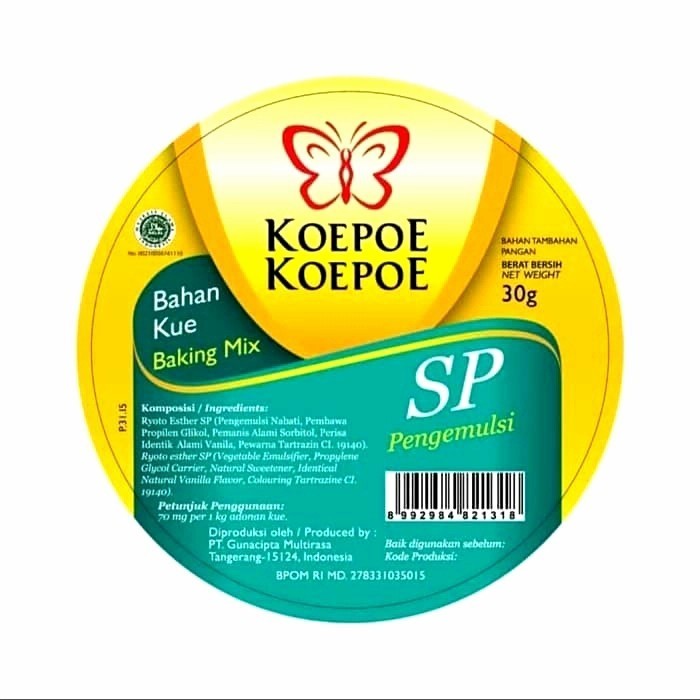 

Bahan Kue Sp Koepoe Kupu 30 Gram