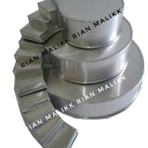 

Cetakan Kue / Loyang Tangga Susun 3 Motif Hati Bahan Alumunium