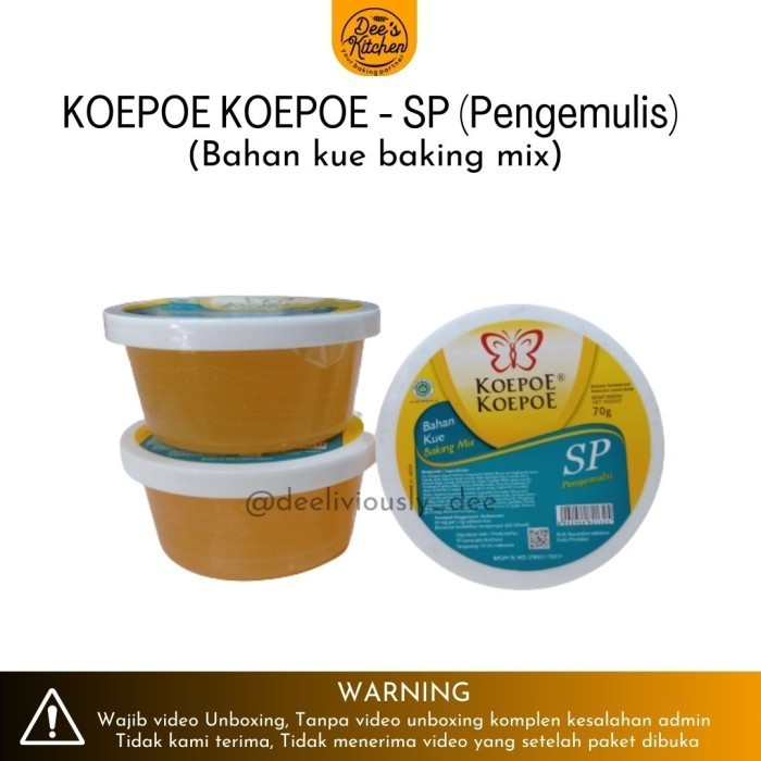 

Koepoe Koepoe Sp / Bahan Kue Sp / Pengemulsi / Baking Mix 70 G